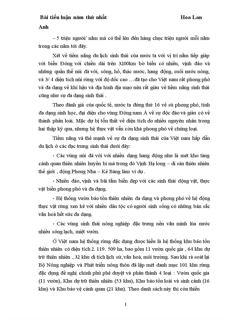 image for page Thực trạng phát triển du lịch sinh thái ở Việt Nam 1