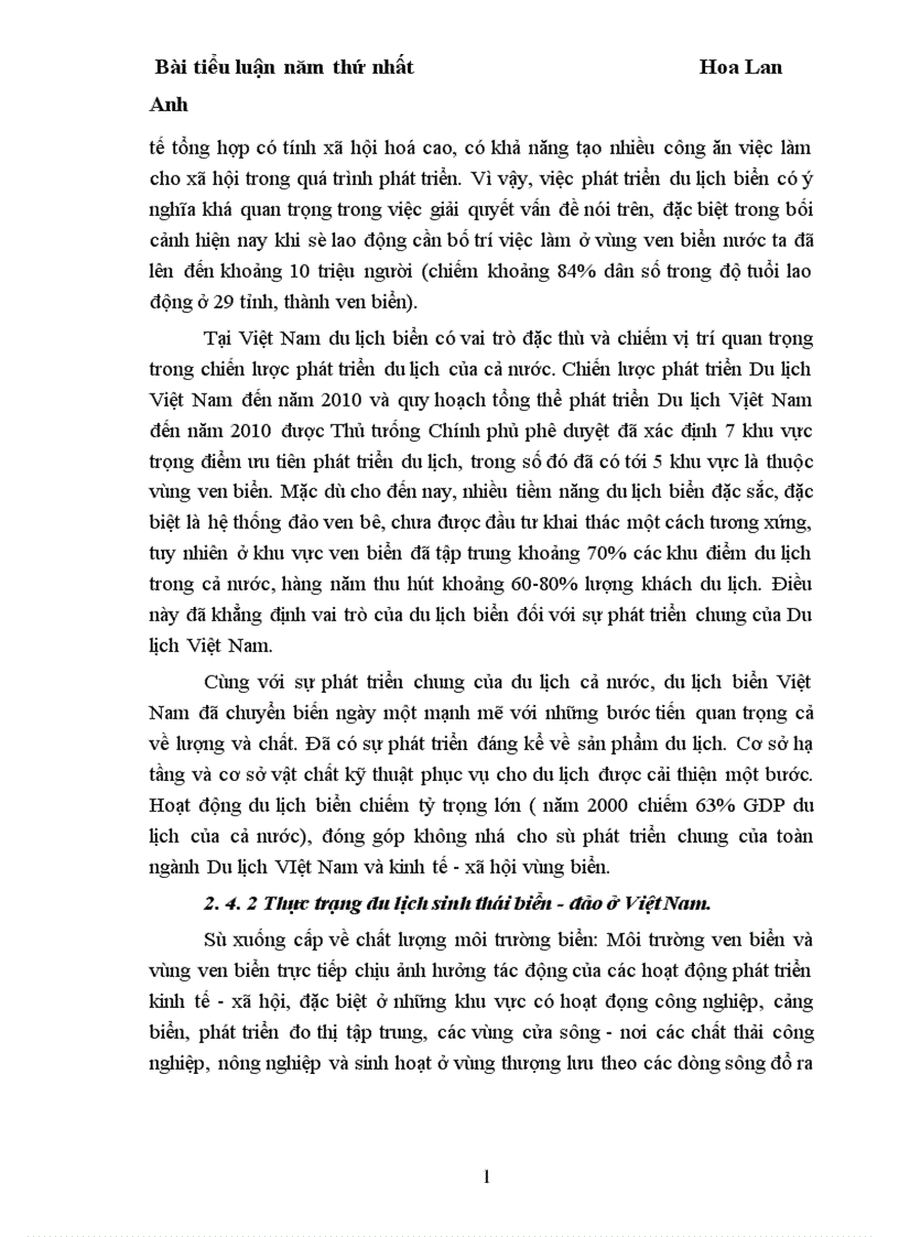 image for page Thực trạng phát triển du lịch sinh thái ở Việt Nam 1