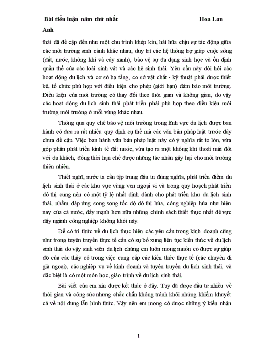 image for page Thực trạng phát triển du lịch sinh thái ở Việt Nam 1