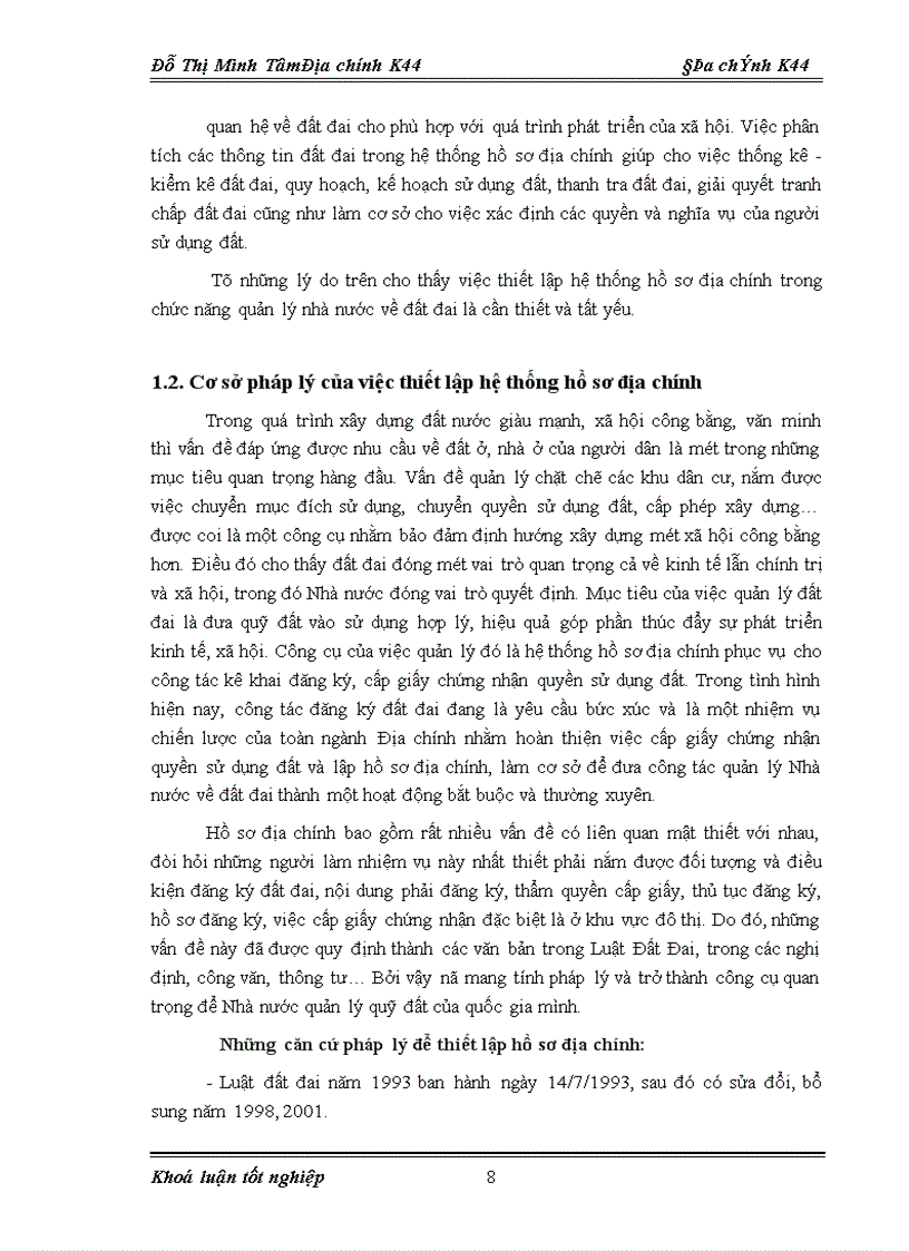 image for page Đánh giá tình hình kê khai đăng ký đất đai và quản lý hệ thống hồ sơ địa chính trên địa bàn phường Nhân Chính quận Thanh Xuân Hà Nội 1