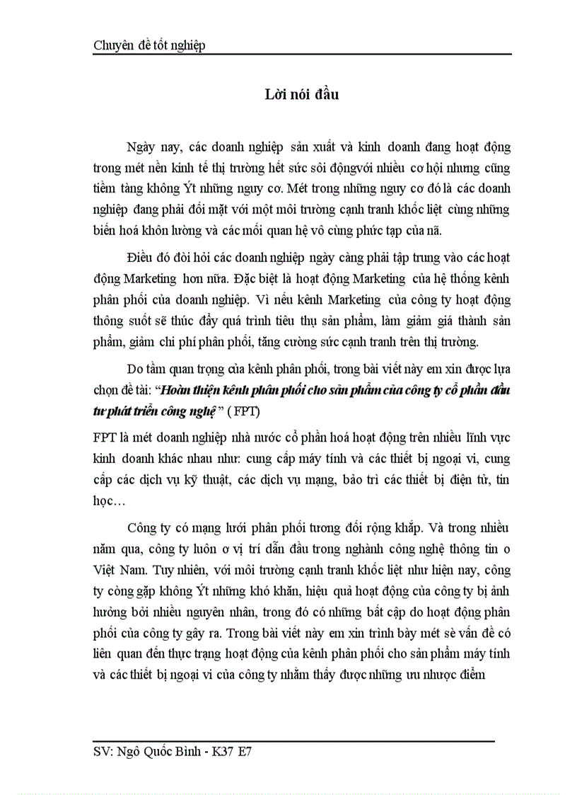 image for page Hoàn thiện kênh phân phối cho sản phẩm của công ty cổ phần đầu tư phát triển công nghệ 1