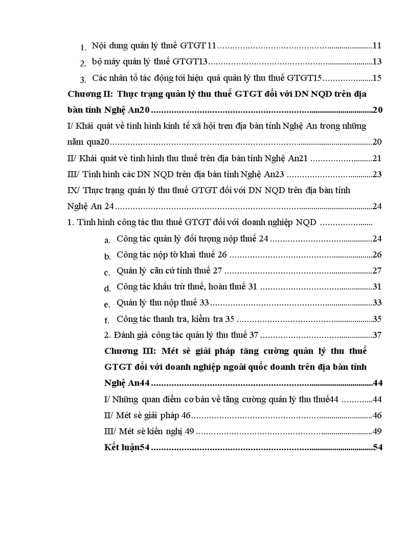 image for page Một số giải pháp tăng cường quản lý thu thuế giá trị gia tăng đối với doanh nghiệp ngoài quốc doanh trên địa bàn tỉnh Nghệ An