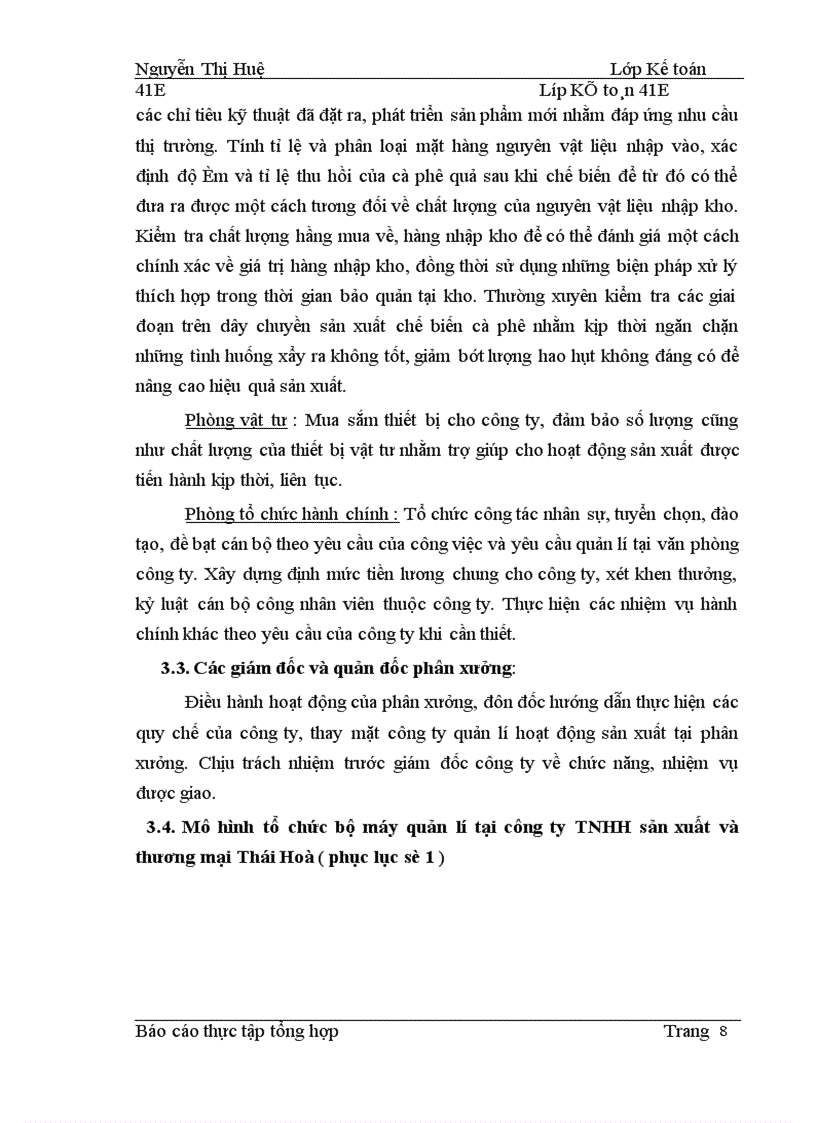 image for page Thực trạng tổ chức công tác hạch toán kế toán tại công ty trách nhiệm hữu hạn sản xuất và TM Thái Hoà