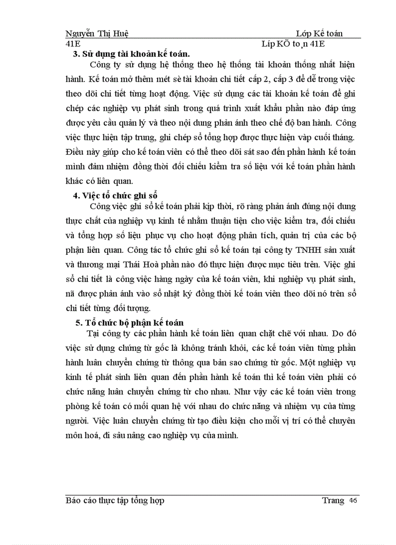 image for page Thực trạng tổ chức công tác hạch toán kế toán tại công ty trách nhiệm hữu hạn sản xuất và TM Thái Hoà