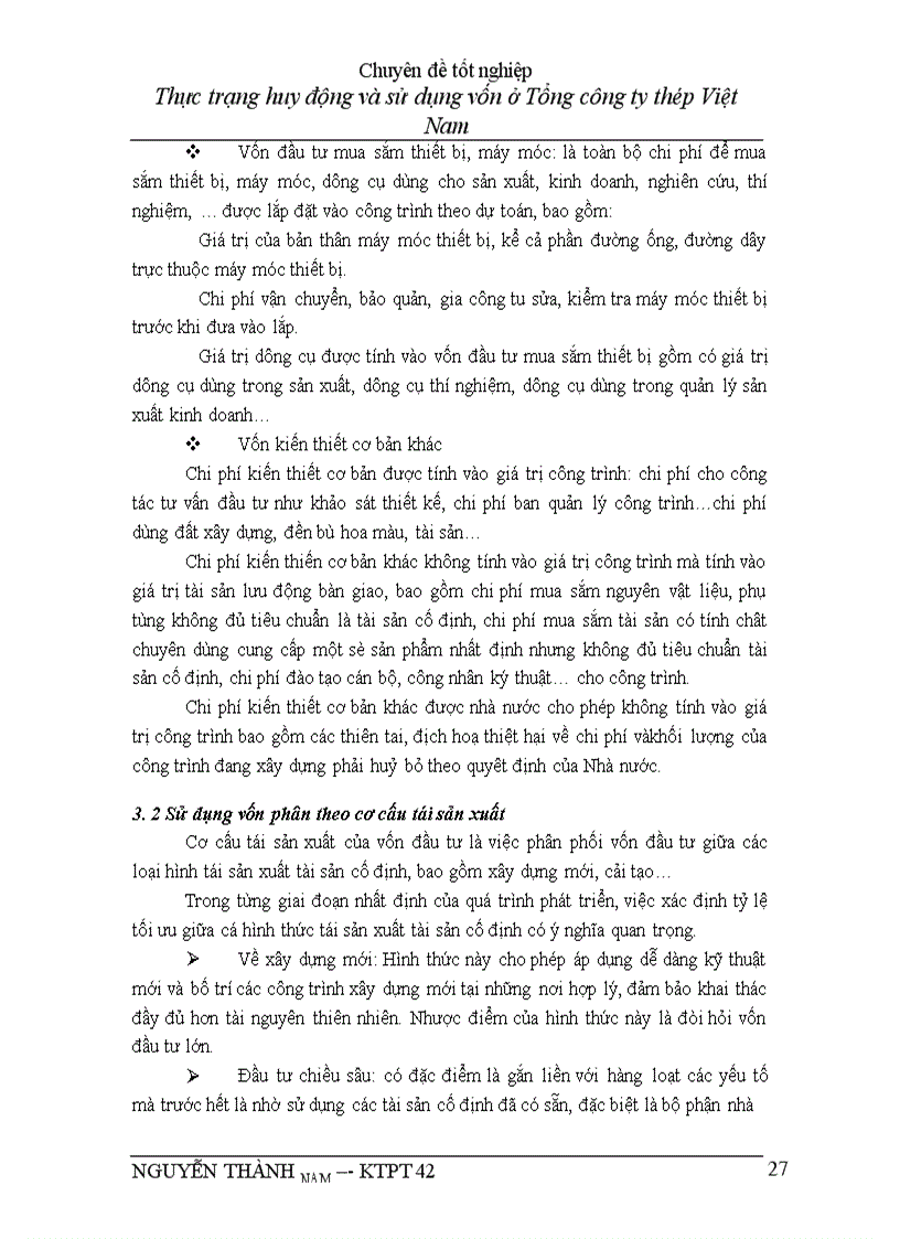 image for page Thực trạng huy động và sử dụng vốn ở Tổng ng ty thép Việt Nam Ngô Xuân Đắc ĐT B