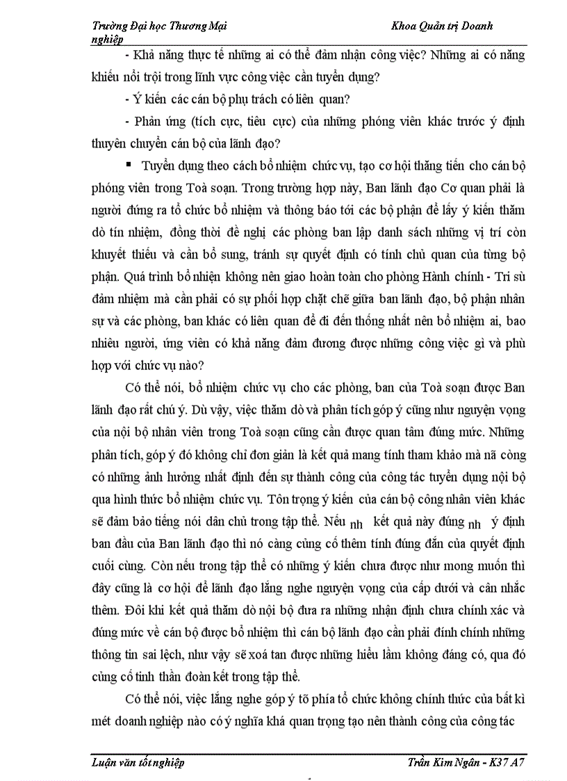 image for page Nâng cao chất lượng công tác tuyển dụng phóng viên ở Toà soạn báo Hà nội mới