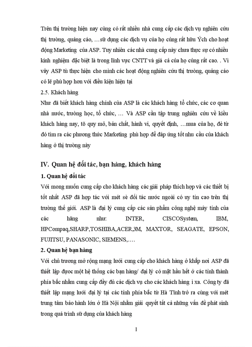 image for page Báo cáo thực tập tổng hợp của Công ty ASP