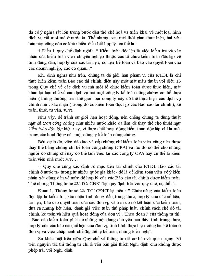 image for page Thực trạng và một số ý kiến đóng góp về hoạt động kiểm toán độc lập ở Việt Nam 1