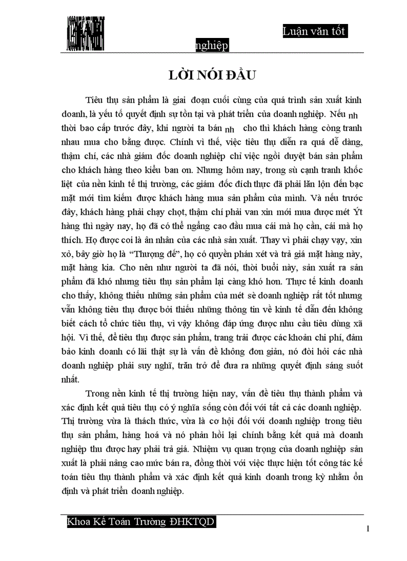 image for page Hoàn thiện công tác hạch toán tiêu thụ thành phẩm và xác định kết quả tiêu thụ tại Công ty cổ phần Dệt 10 10