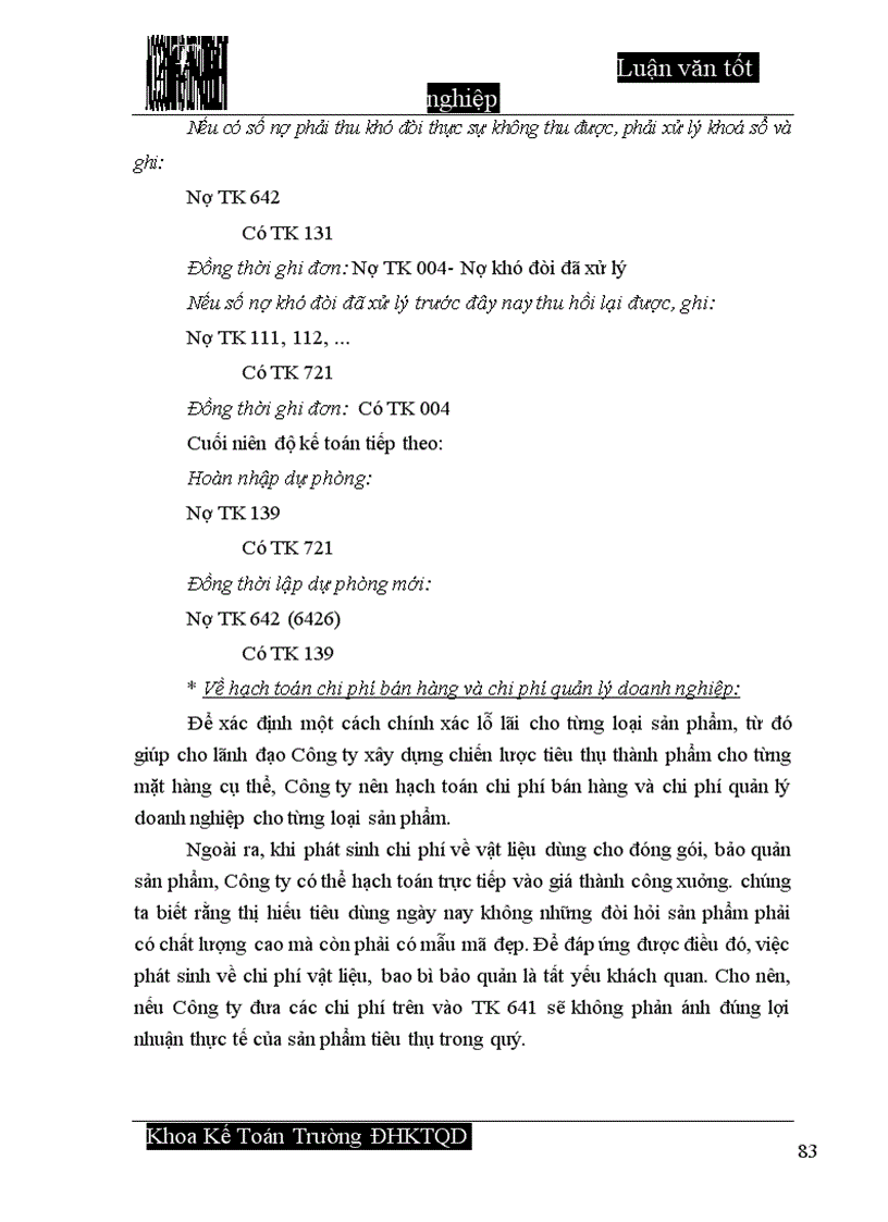 image for page Hoàn thiện công tác hạch toán tiêu thụ thành phẩm và xác định kết quả tiêu thụ tại Công ty cổ phần Dệt 10 10