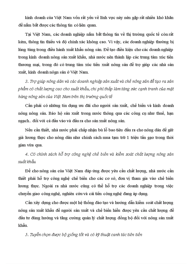 image for page Thực trạng hoạt động và một số giải pháp góp phần đẩy mạnh xuất khẩu hàng nông sản