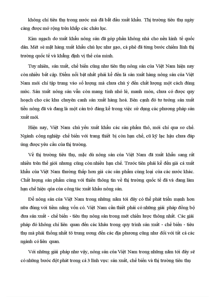 image for page Thực trạng hoạt động và một số giải pháp góp phần đẩy mạnh xuất khẩu hàng nông sản