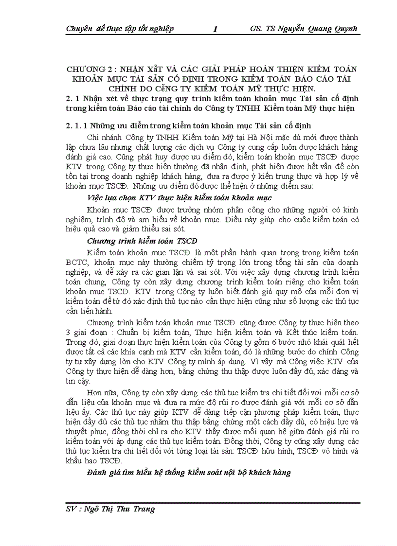 image for page Hoàn thiện quy trình kiểm toán khoản mục TSCĐ trong kiểm toán BCTC tại Công ty TNHH Kiểm toán Mỹ 1