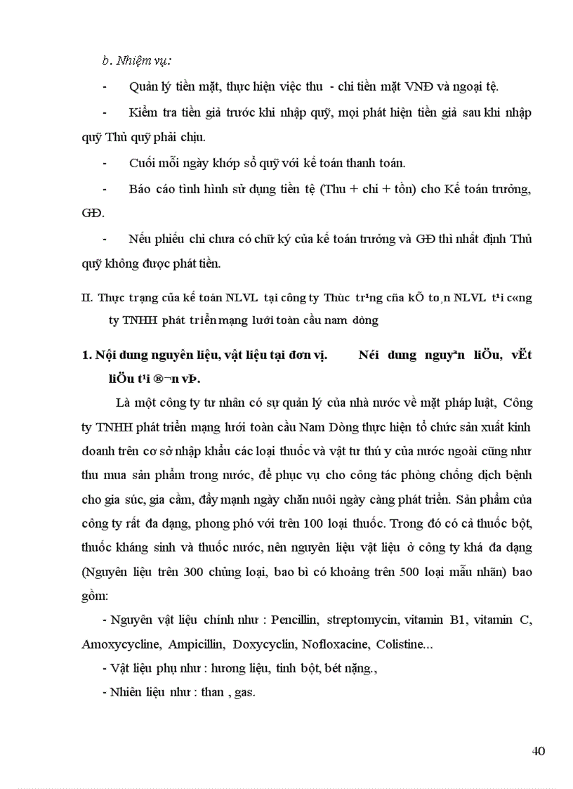 image for page Tổ chức hạch toán nguyên liệu vật liệu với việc nâng cao hiệu quả sử dụng vốn lưu động tại Công ty TNHH phát triển mạng lưới toàn cầu Nam Dũng 1