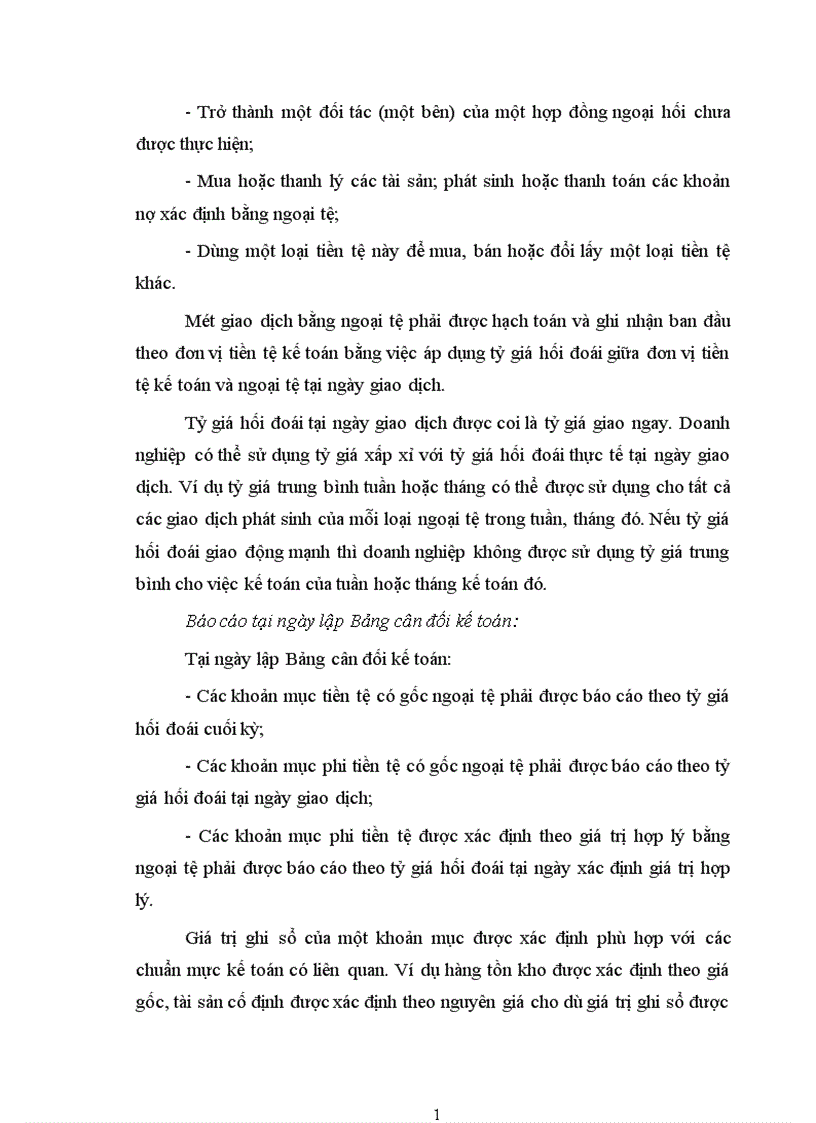 image for page ảnh hưởng của việc thay đổi tỷ giá hối đoái lên BáO CáO tài chính của doanh nghiệp hoạt động sản xuất kinh doanh Việt Nam