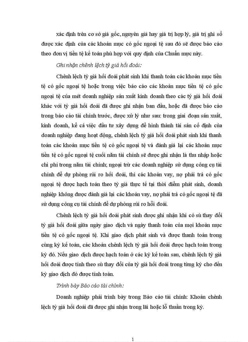 image for page ảnh hưởng của việc thay đổi tỷ giá hối đoái lên BáO CáO tài chính của doanh nghiệp hoạt động sản xuất kinh doanh Việt Nam