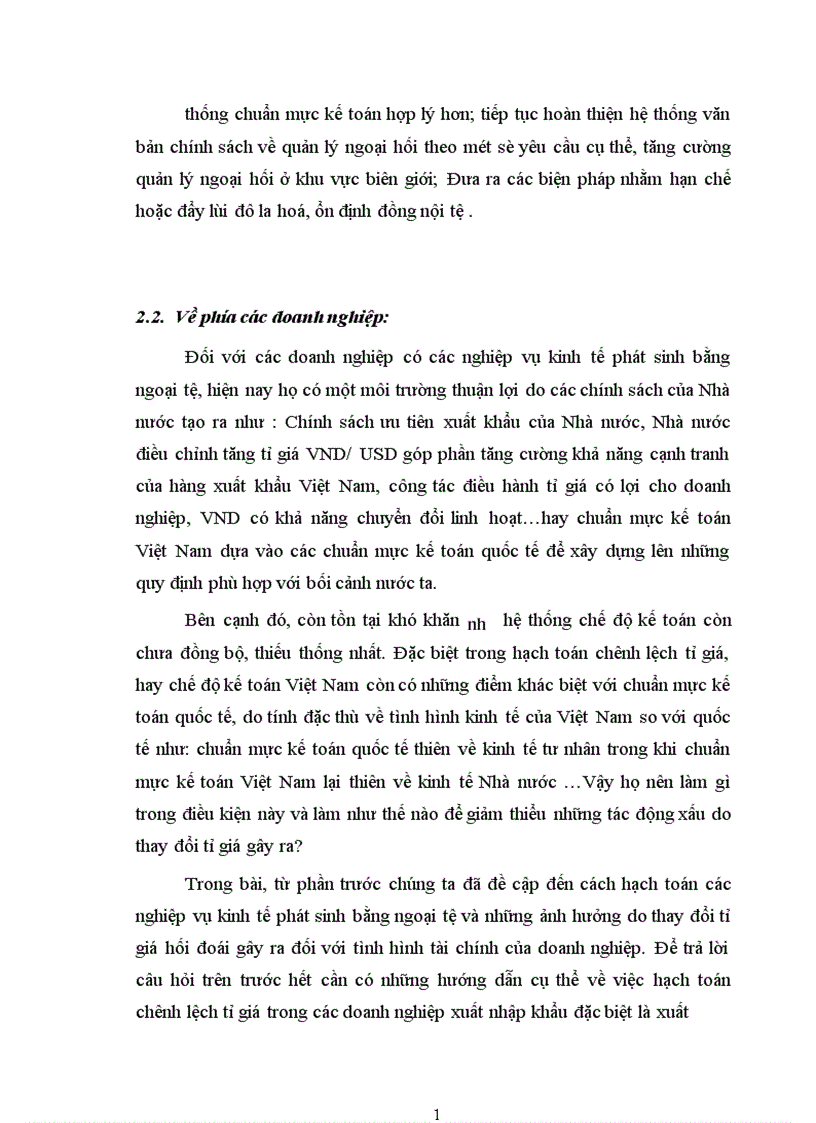 image for page ảnh hưởng của việc thay đổi tỷ giá hối đoái lên BáO CáO tài chính của doanh nghiệp hoạt động sản xuất kinh doanh Việt Nam