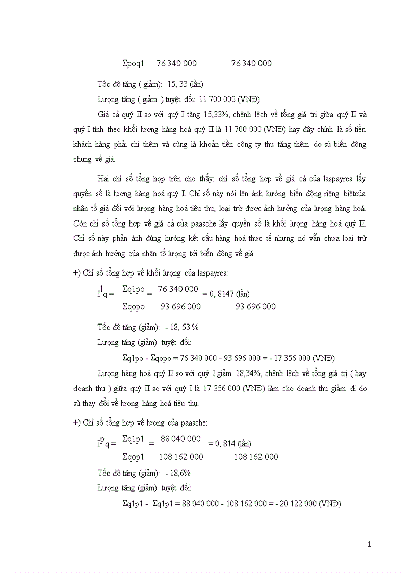 image for page Vận dụng phương pháp chỉ số để phân tích doanh thu của công ty trách nhiệm hữu hạn Việt Phương