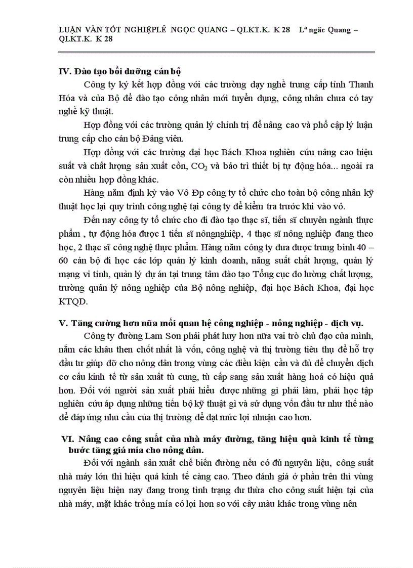 image for page Một số giải pháp cơ bản về phát triển vùng Nguyên liệu Công ty Cổ phần mía đường Lam Sơn 1