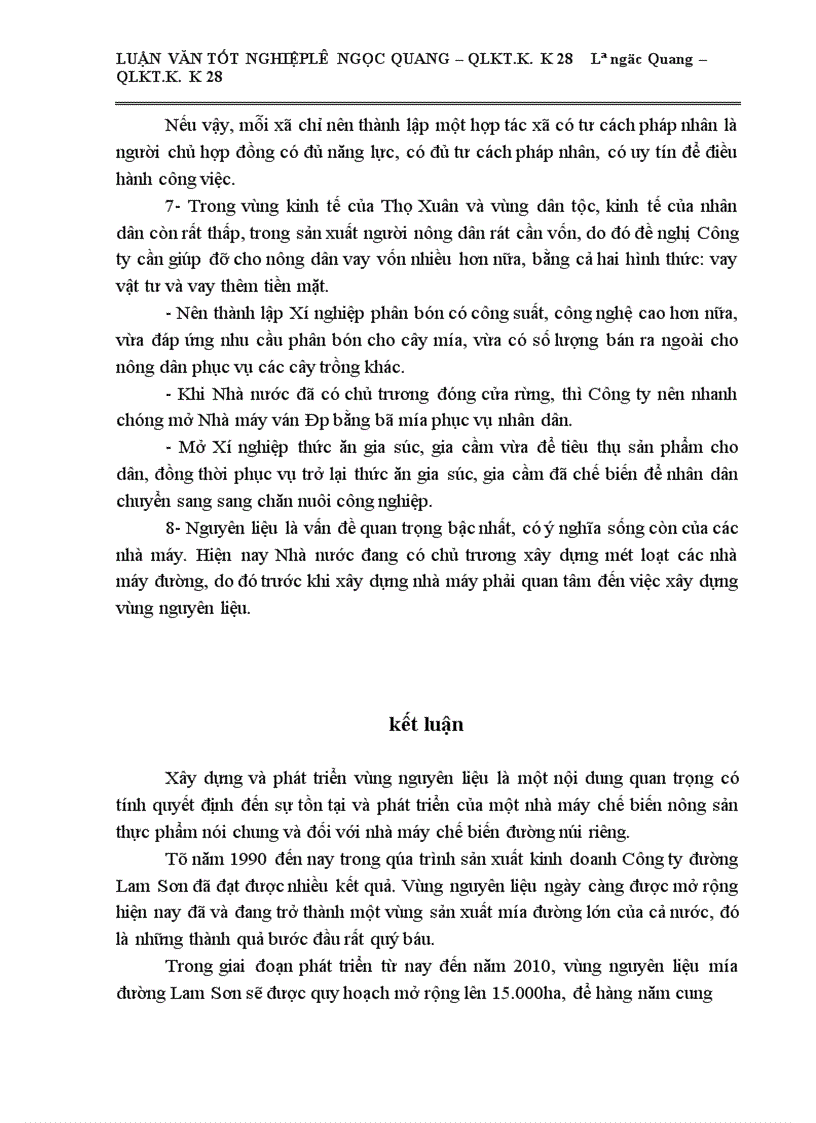 image for page Một số giải pháp cơ bản về phát triển vùng Nguyên liệu Công ty Cổ phần mía đường Lam Sơn 1