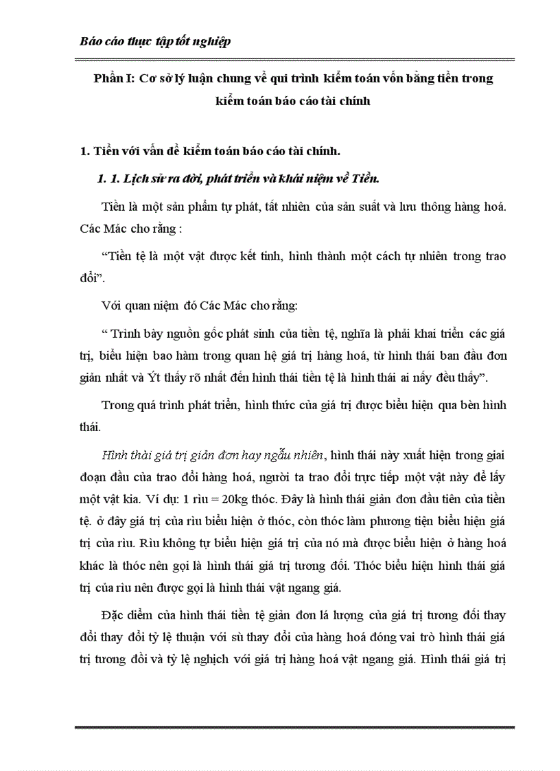 image for page Trình tự kiểm toán Vốn bằng tiền trong kiểm toán BCTC thực hiện tại công ty kiểm toán VAE 1