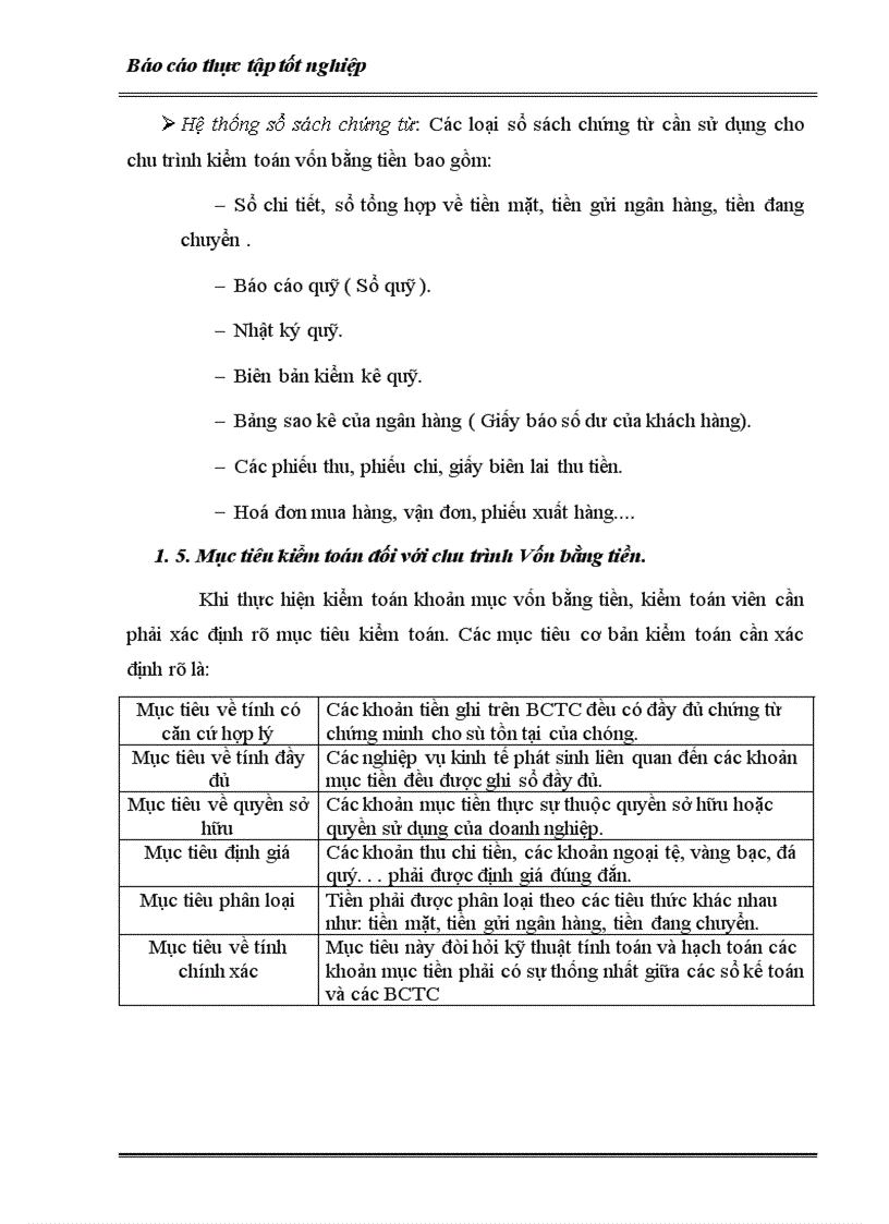 image for page Trình tự kiểm toán Vốn bằng tiền trong kiểm toán BCTC thực hiện tại công ty kiểm toán VAE 1