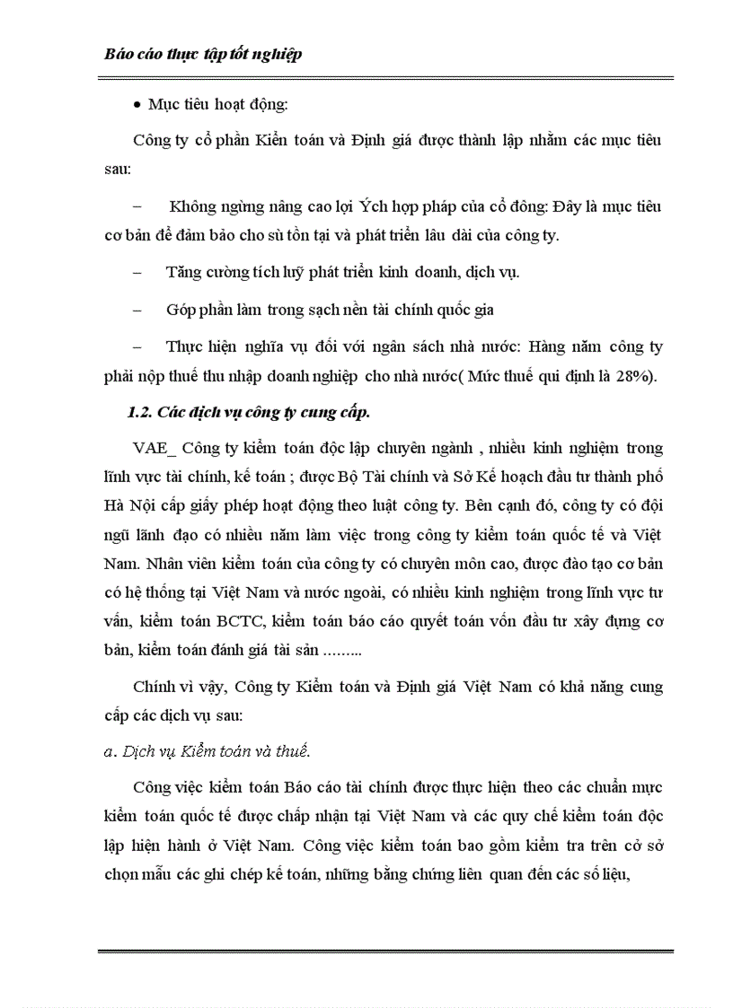 image for page Trình tự kiểm toán Vốn bằng tiền trong kiểm toán BCTC thực hiện tại công ty kiểm toán VAE 1