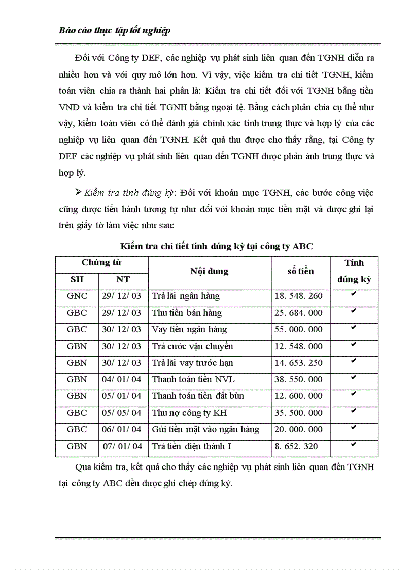 image for page Trình tự kiểm toán Vốn bằng tiền trong kiểm toán BCTC thực hiện tại công ty kiểm toán VAE 1