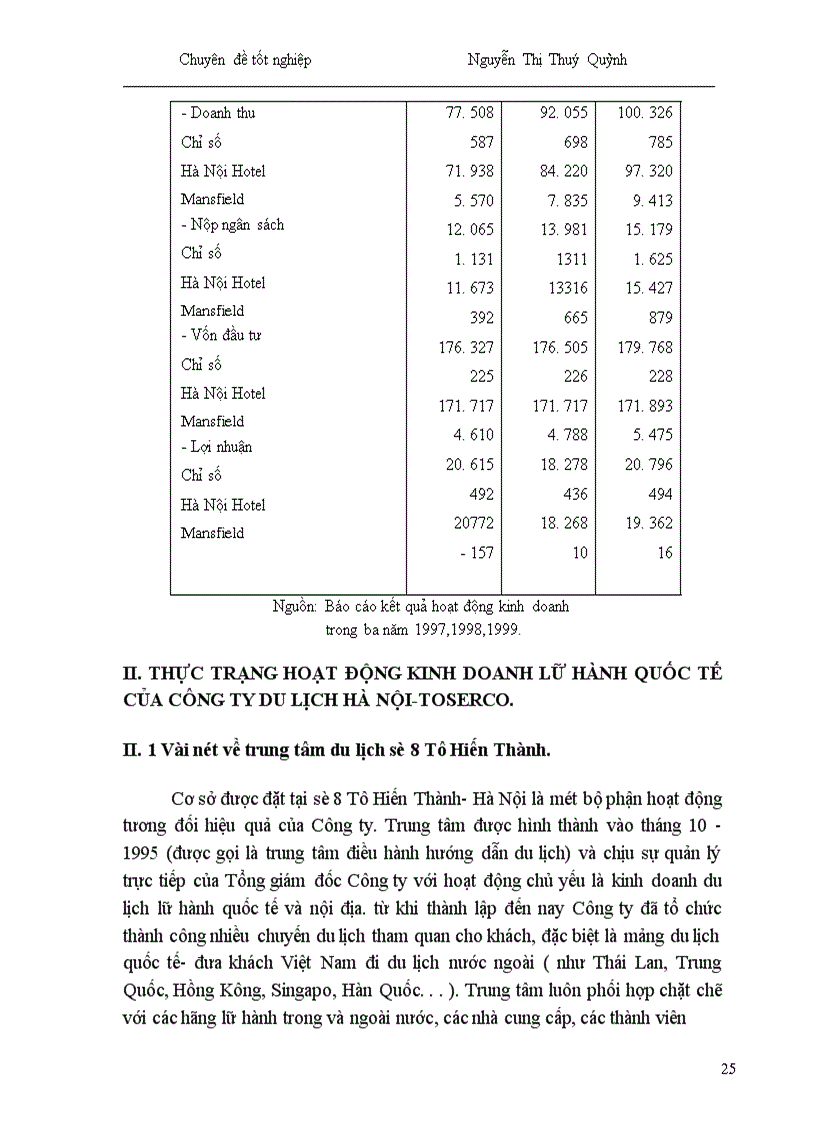 image for page Một số giải pháp nhằm phát triển hoạt động kinh doanh lữ hành quốc tế tại Công ty Du lịch Hà Nội Toserco 1