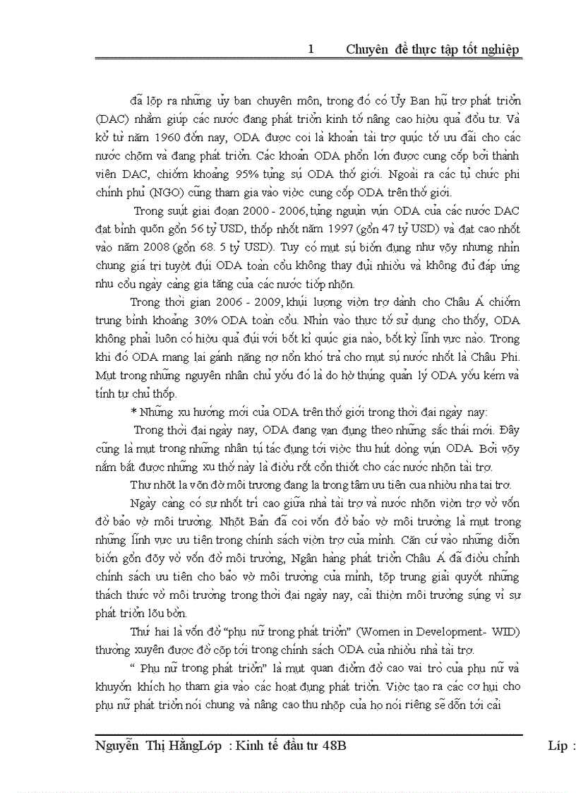 Thư c tra ng thu hu t va sư du ng ODA cho nông nghiê p va pha t triê n nông thôn ta i ca c ti nh Miê n Trung