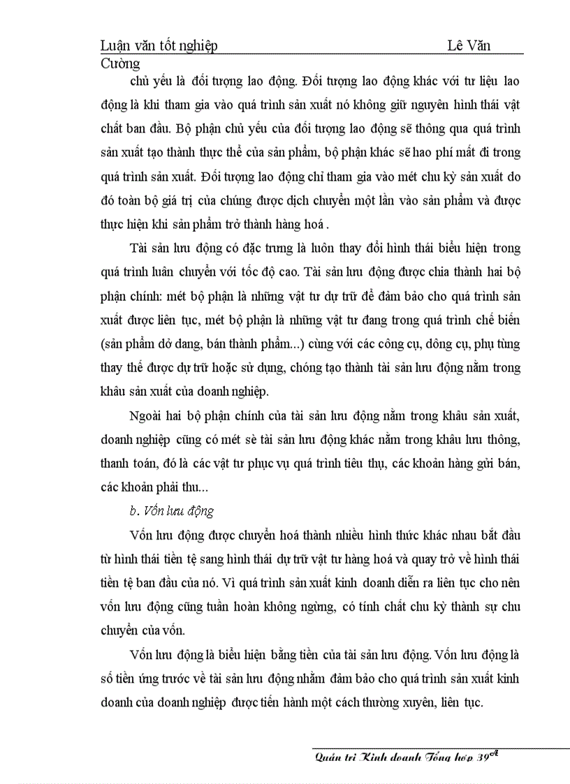 image for page Một số giải pháp nâng cao hiệu qủa sử dụng vốn ở Nhà máy in Diên Hồng Nhà xuất bản Giáo dục