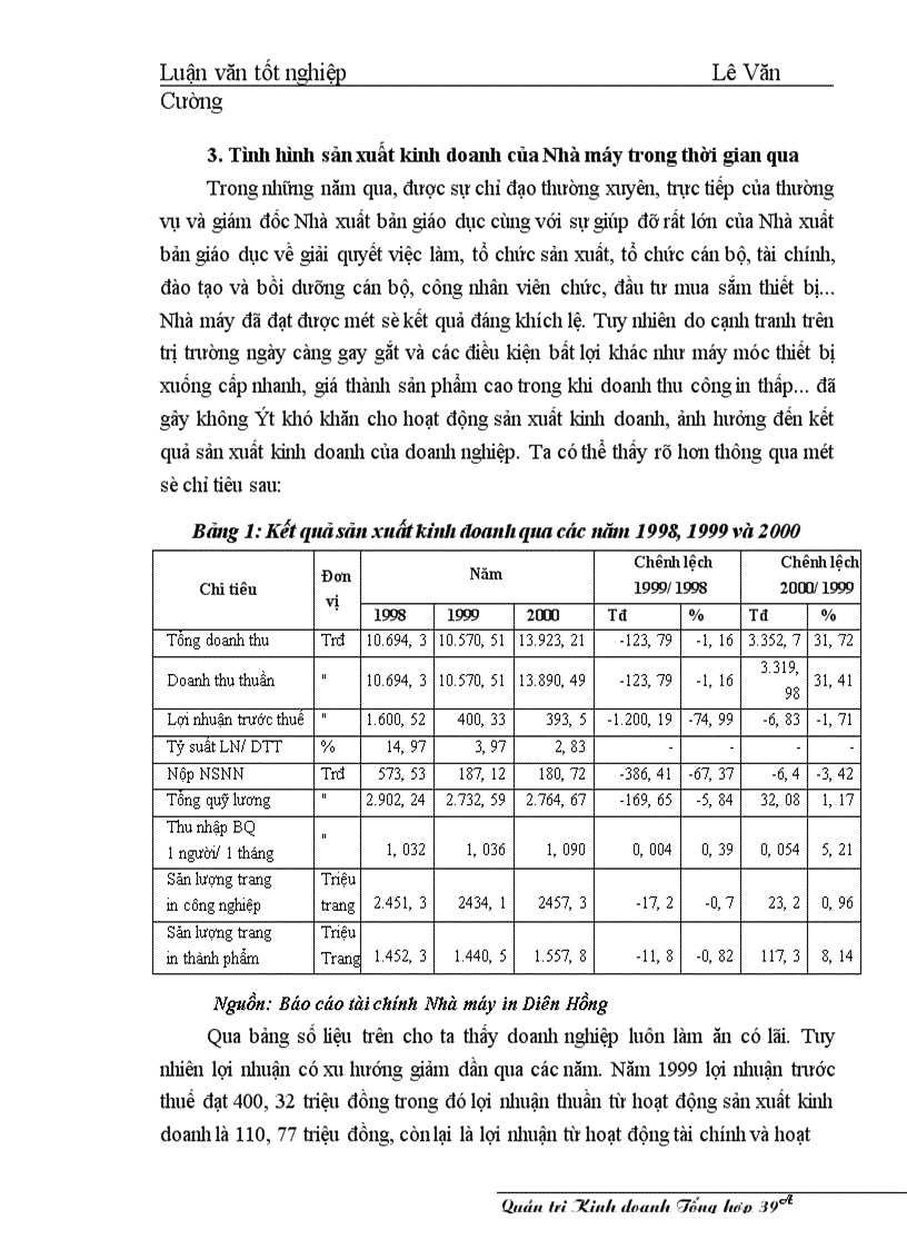 image for page Một số giải pháp nâng cao hiệu qủa sử dụng vốn ở Nhà máy in Diên Hồng Nhà xuất bản Giáo dục