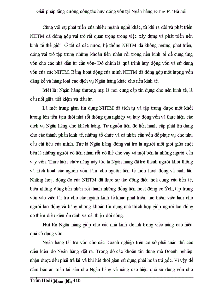 image for page Giải pháp tăng cường công tác huy động vốn tại Ngân hàng Đầu tư và Phát triển thành phố Hà nội 1