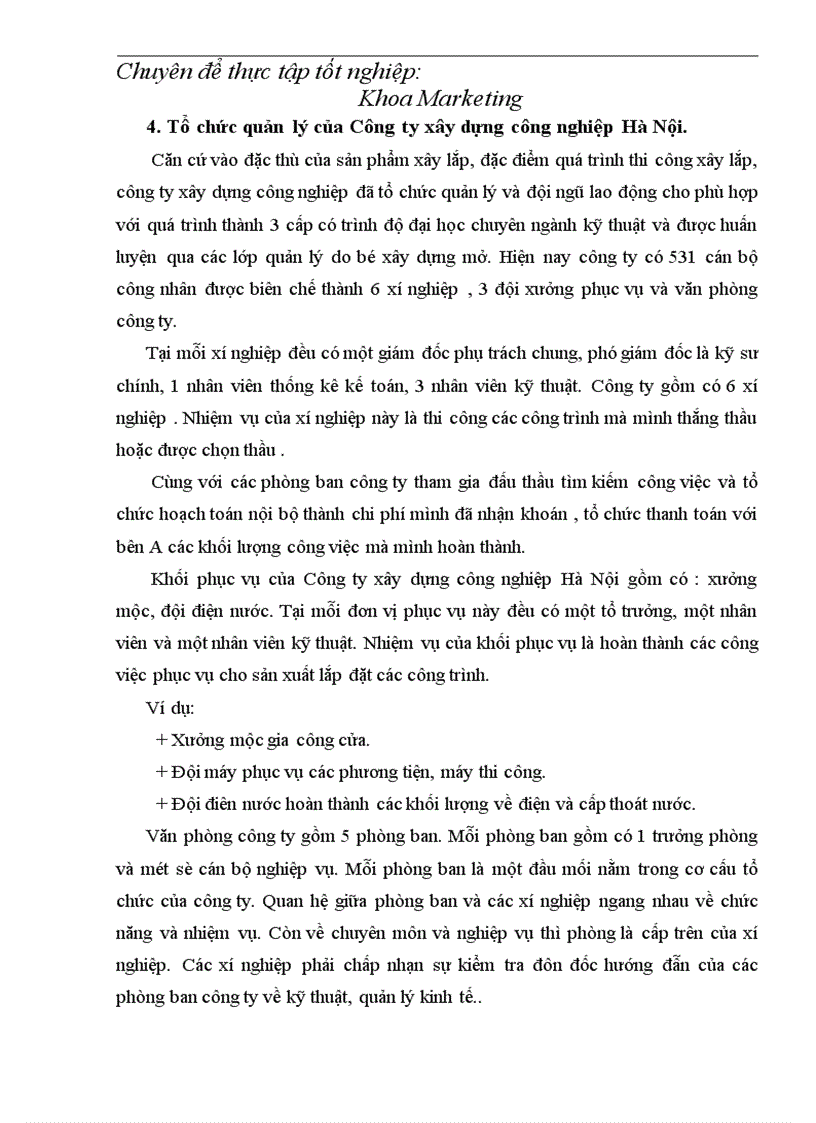 image for page Kết quả hoạt động sản xuất kinh doanh và thực trạng tổ chức thu thập thông tin Nghiên cứu khách hàng của công ty xây dựng công nghiệp HN 1