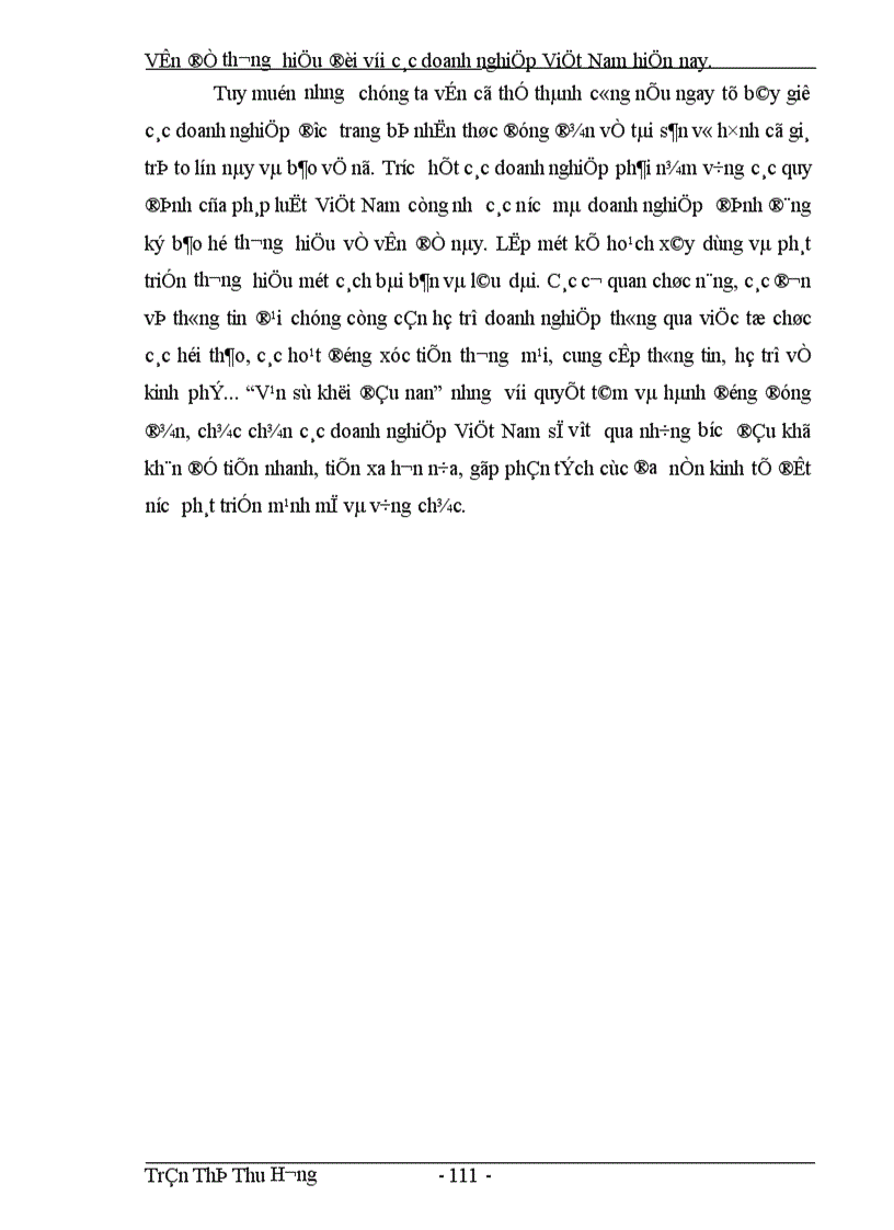 image for page Vấn đề thương hiệu đối với các doanh nghiệp Việt Nam hiện nay 1