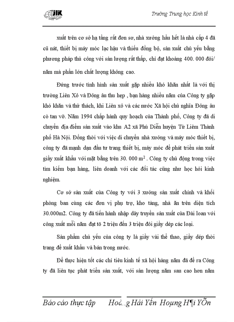 image for page Báo cáo thực tập tại Công ty giầy Thụy khuê