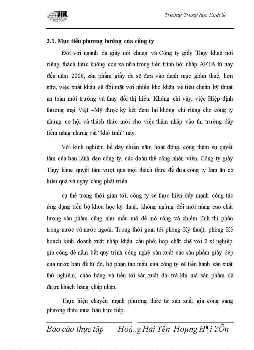 image for page Báo cáo thực tập tại Công ty giầy Thụy khuê