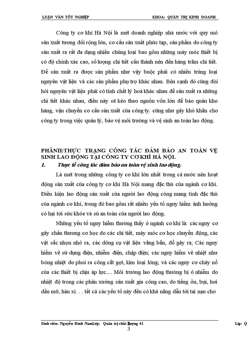 image for page Thực trạng công tác đảm bảo an toàn vệ sinh lao động tại công ty cơ khí Hà Nội