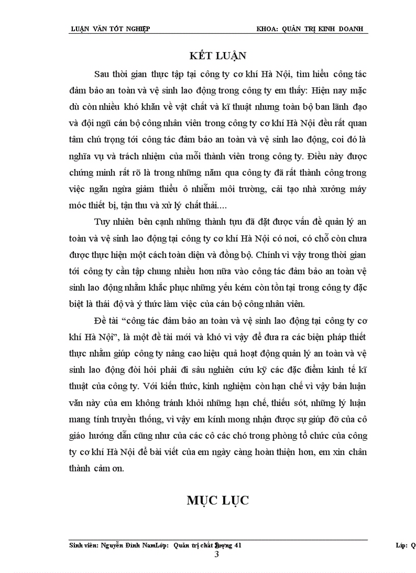 image for page Thực trạng công tác đảm bảo an toàn vệ sinh lao động tại công ty cơ khí Hà Nội