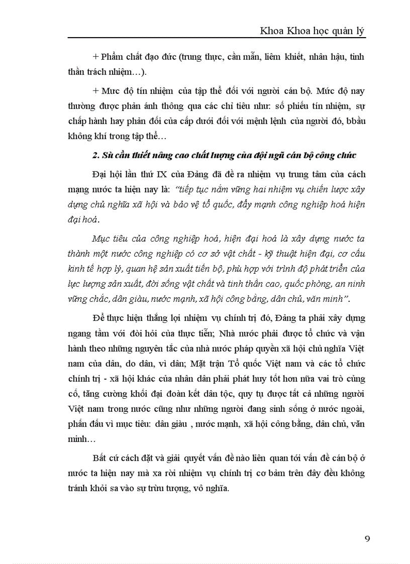 image for page Một số giải pháp và kiến nghị nhằm nâng cao chất lượng của đội ngũ cán bộ công chức ở Việt nam hiện nay 1