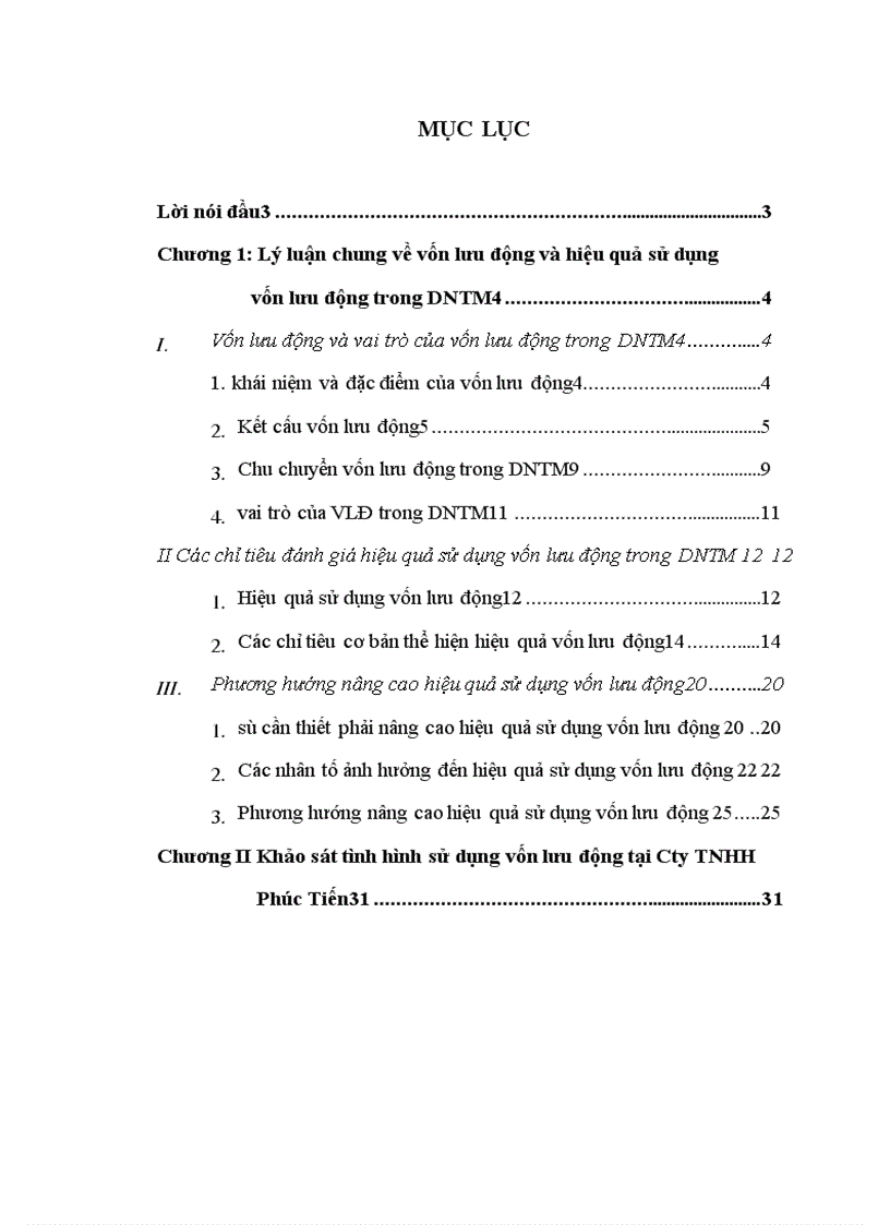 image for page Vốn lưu động và các biên pháp nâng cao hiệu quả sử dụng vốn lưu động tại công ty TNHH Phúc Tiến 1