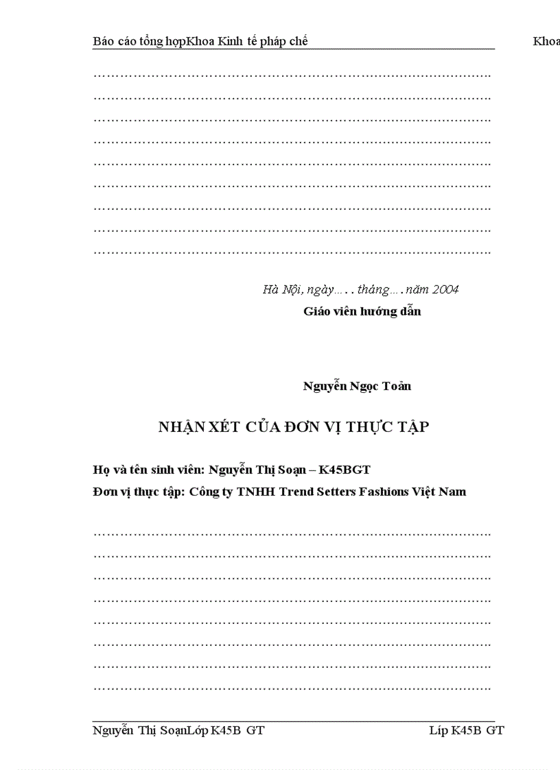 image for page Hoàn thiện công tác hạch toán kế toán tại Công ty TNHH Trend Setters Fashions Việt Nam 1