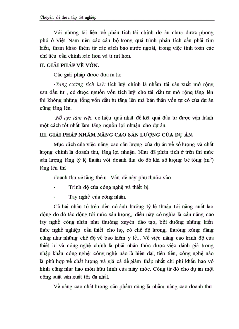 image for page Phân tích dự án đầu tư xây dựng tổ hợp sản xuất bê tông thương phẩm và bê tông đúc sẵn của Công ty vật liệu xây dựng và xây lắp thương mại Bộ thương mại