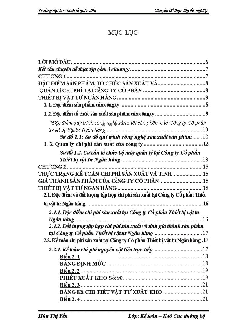image for page Hoàn thiện kế toán tập hợp chi phí sản xuất và tính giá thành sản phẩm tại công ty Cổ phần Thiết bị vật tư Ngân hàng 1