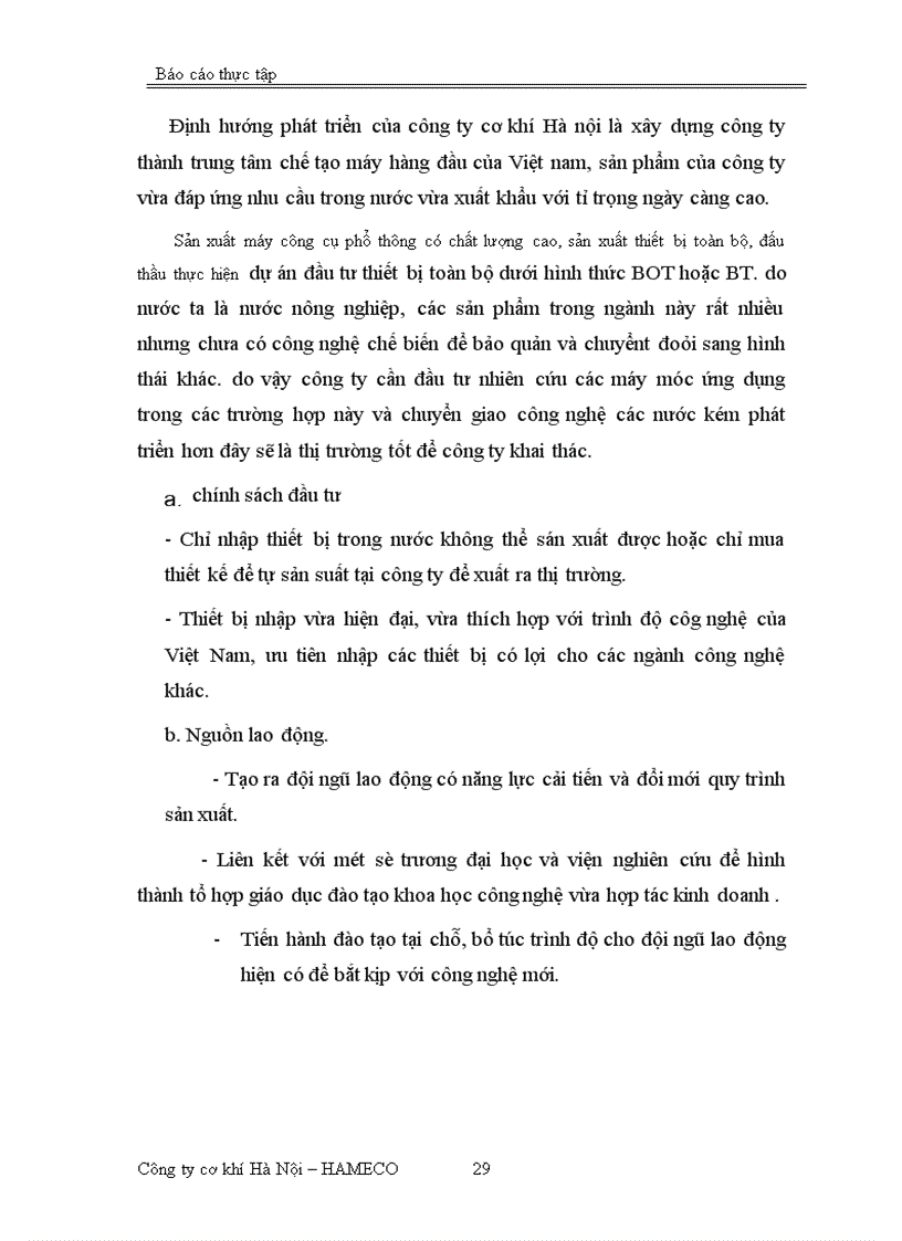 image for page Báo cáo thực tập tổng hợp của công ty cơ khí Hà Nội 1