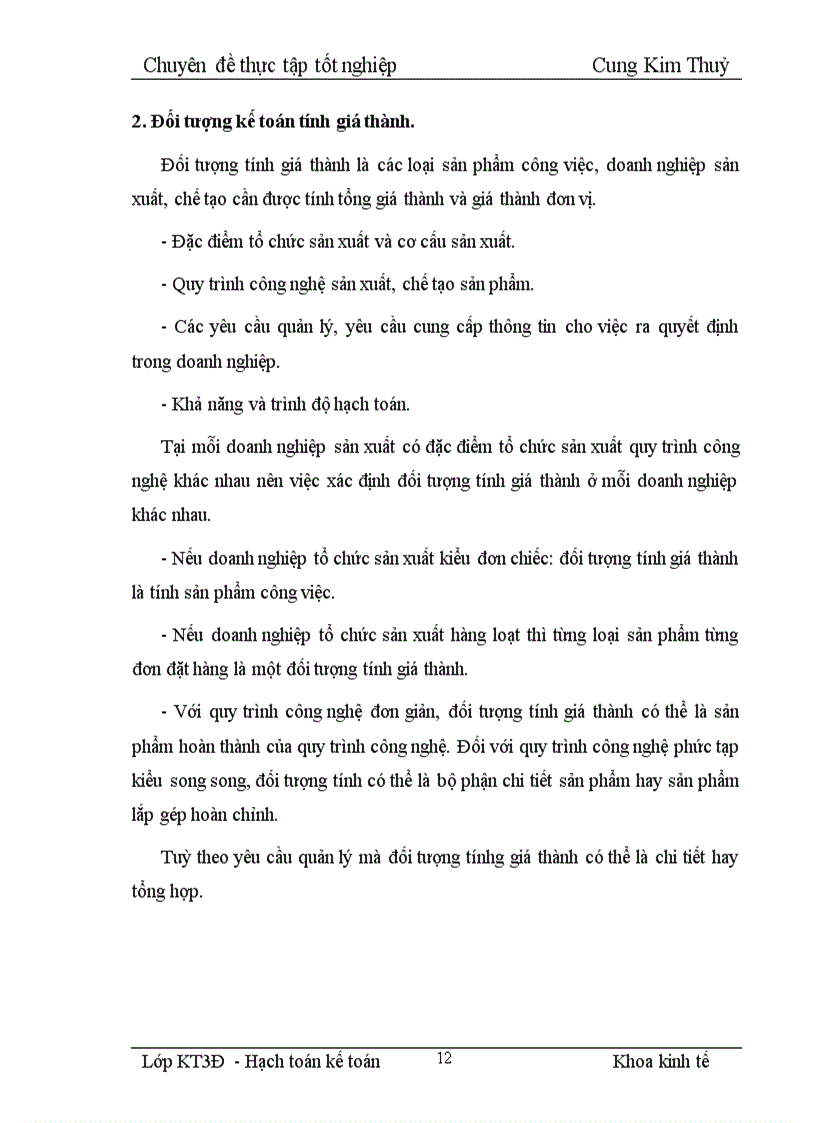 image for page Tổ chức công tác hạch toán chi phí sản xuất và tính giá thành sản phẩm 1