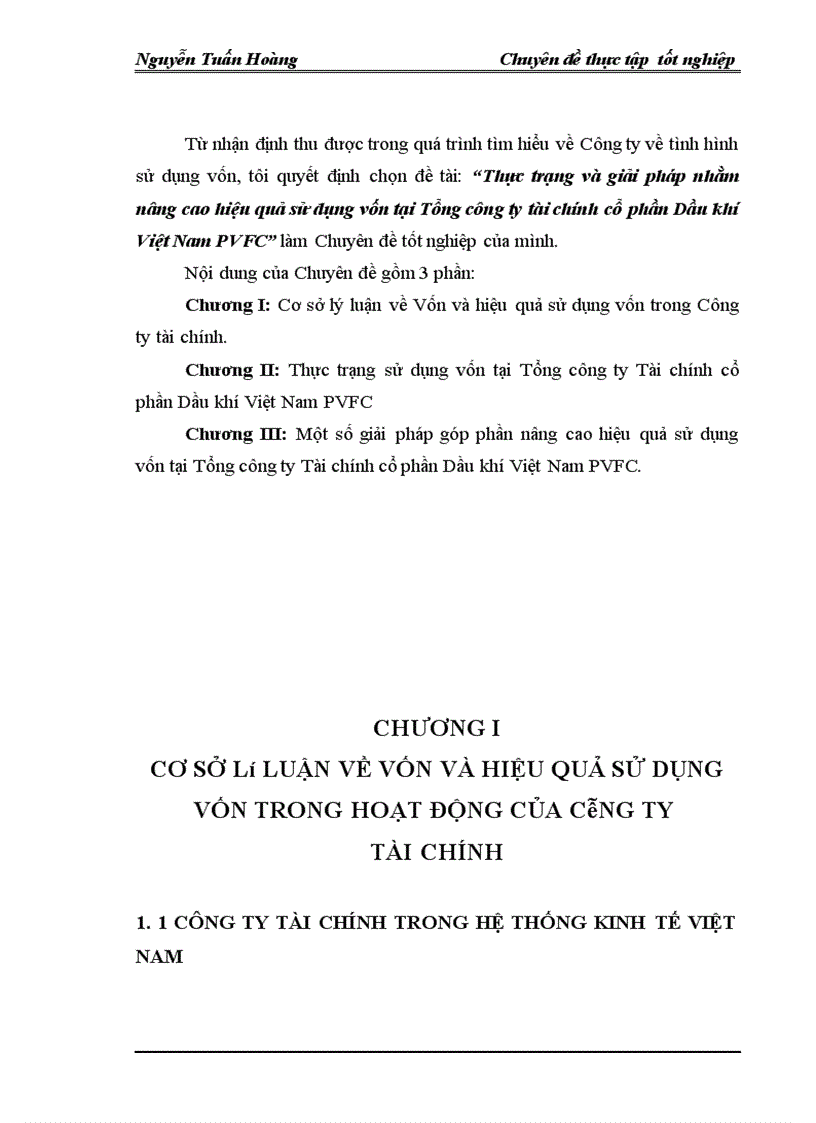 image for page Thực trạng và giải pháp nhằm nâng cao hiệu quả sử dụng vốn tại Tổng cụng ty tài chính cổ phần Dầu khí Việt Nam PVFC