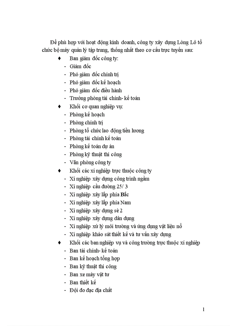 image for page Báo cáo thực tập tại công ty xây dựng Lũng Lô 1