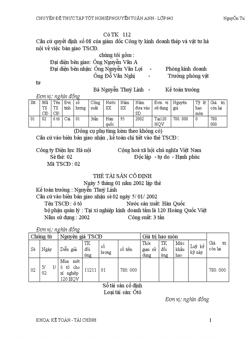image for page Tổ chức quản lý và hạch toán TSCĐ nhằm nâng cao hiệu quả sử dụng TSCĐ ở công ty kinh doanh thép và vật tư Hà nội