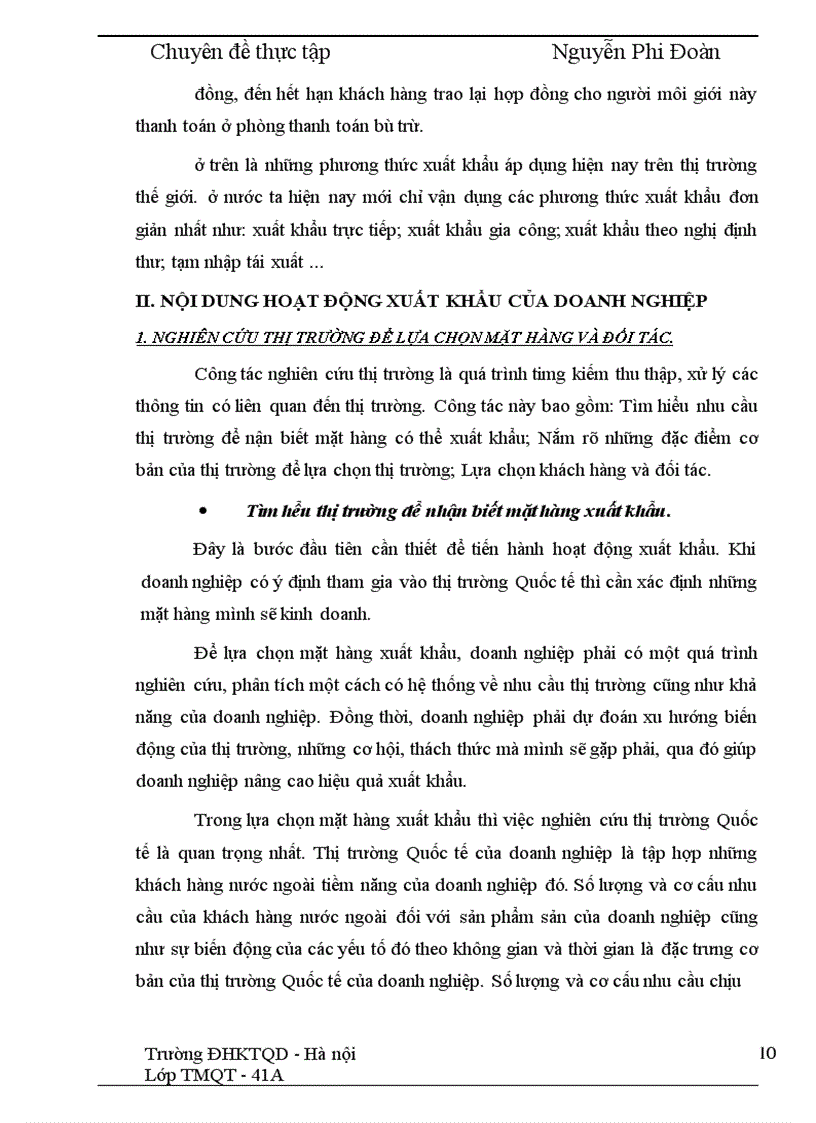 image for page Phương hướng và một số giải pháp đẩy mạnh xuất khẩu mặt hàng nông sản tại Công ty VILEXIM 1